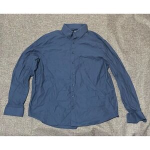 Express 1mx Slim Men's XL Navy Blue Long Sleeve Shirt